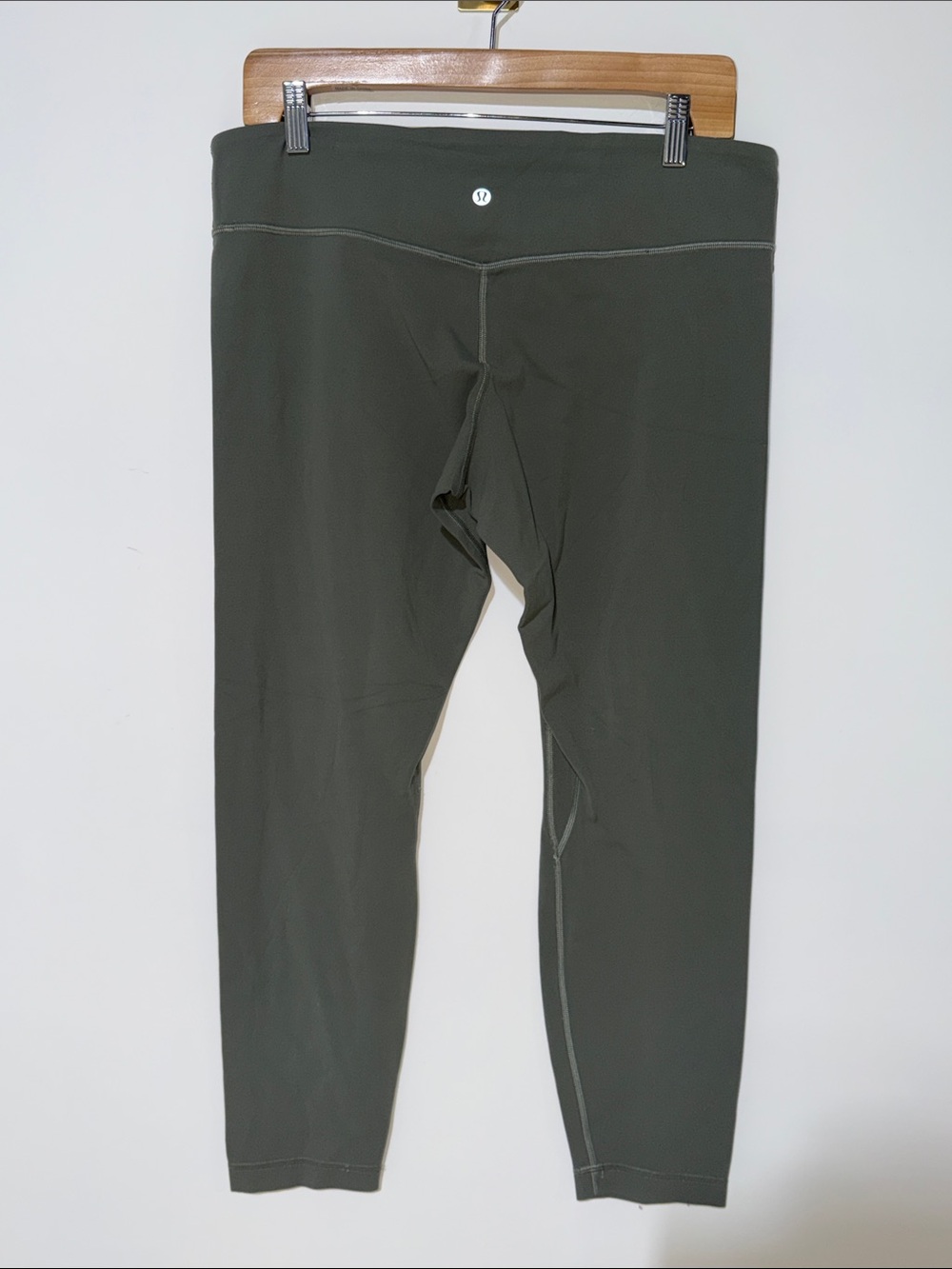 Lululemon 25” align low rise olive green size 12